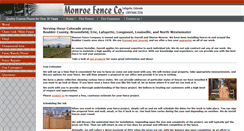 Desktop Screenshot of monroefence.com