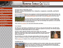 Tablet Screenshot of monroefence.com